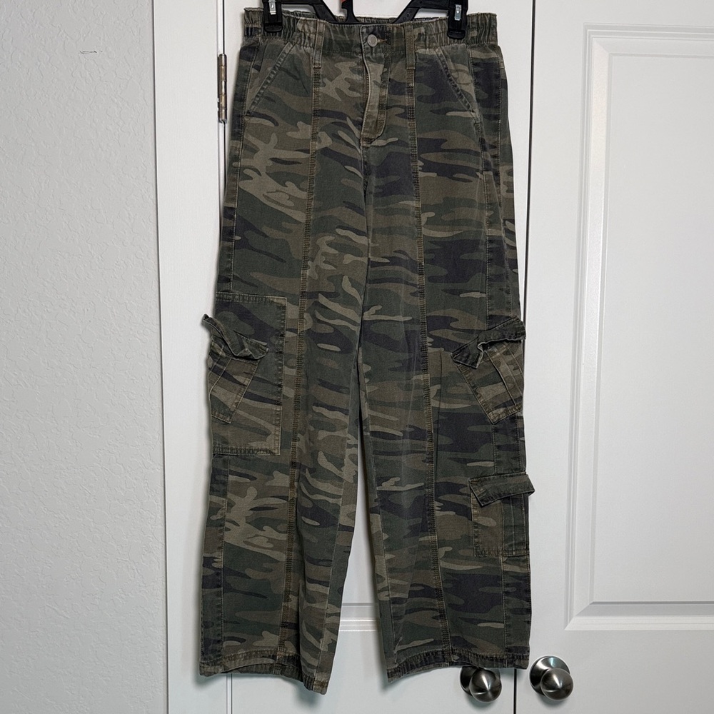 Angel Kiss Women's Camouflage Wide Leg Pants